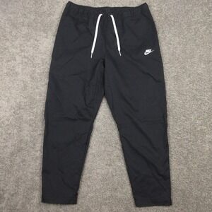 Nike Pants Mens XL Black Sportswear Club Woven Taper Pant Drawstring Activewear